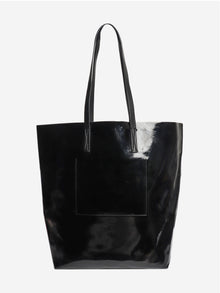 Black faux leather tote bag Tote Bags Marni 