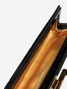 Roger Vivier Black patent leather clutch