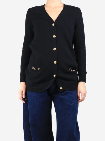 Black cashmere longline cardigan - size XS Knitwear Celine 