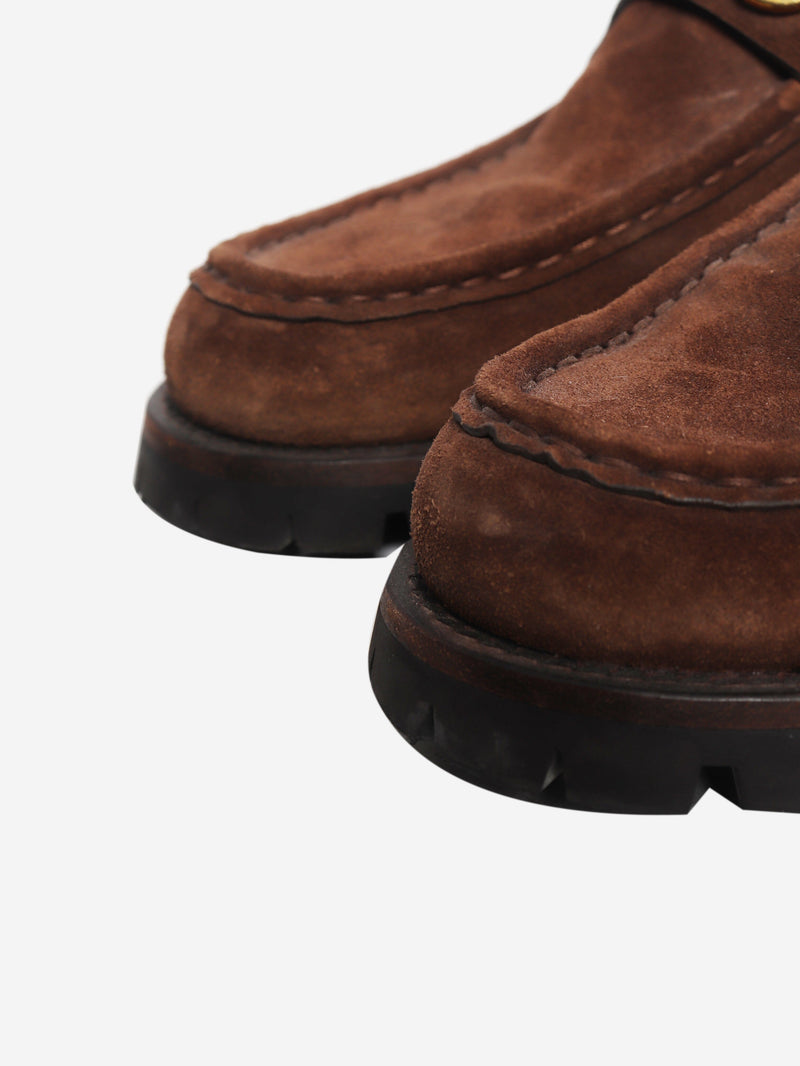 Brown Horsebit suede ankle boots - size EU 40 (UK 7) Boots Gucci 