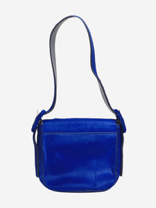 Tory Burch Cobalt blue calf hair shoulder bag