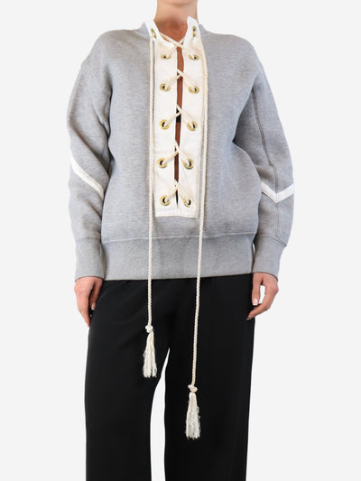 Grey marled sweatshirt - size M Tops Sacai 