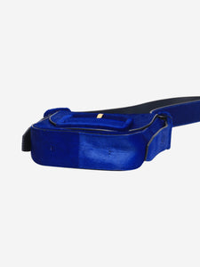 Tory Burch Cobalt blue calf hair shoulder bag