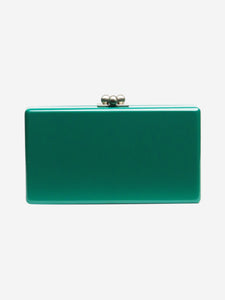 Edie Parker Green kale clutch