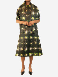 Dark green Genzianella dress and cape set - size UK 8 Sets Emilia Wickstead 