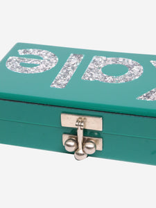 Edie Parker Green kale clutch
