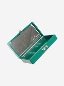Edie Parker Green kale clutch