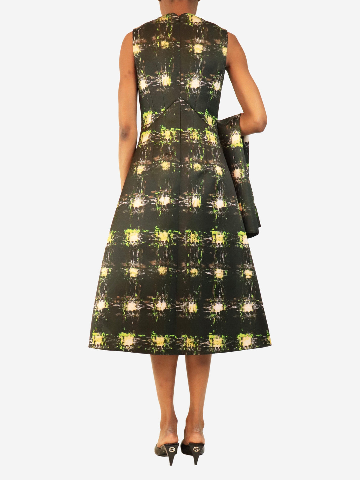 Dark green Genzianella dress and cape set - size UK 8 Sets Emilia Wickstead 