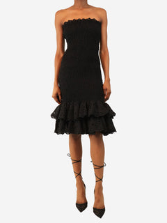 Black Liliana strapless shirred long dress - size XS Dresses Charo Ruiz 