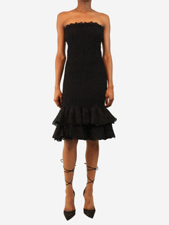 Black Liliana strapless shirred long dress - size XS Dresses Charo Ruiz 