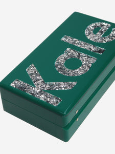 Edie Parker Green kale clutch