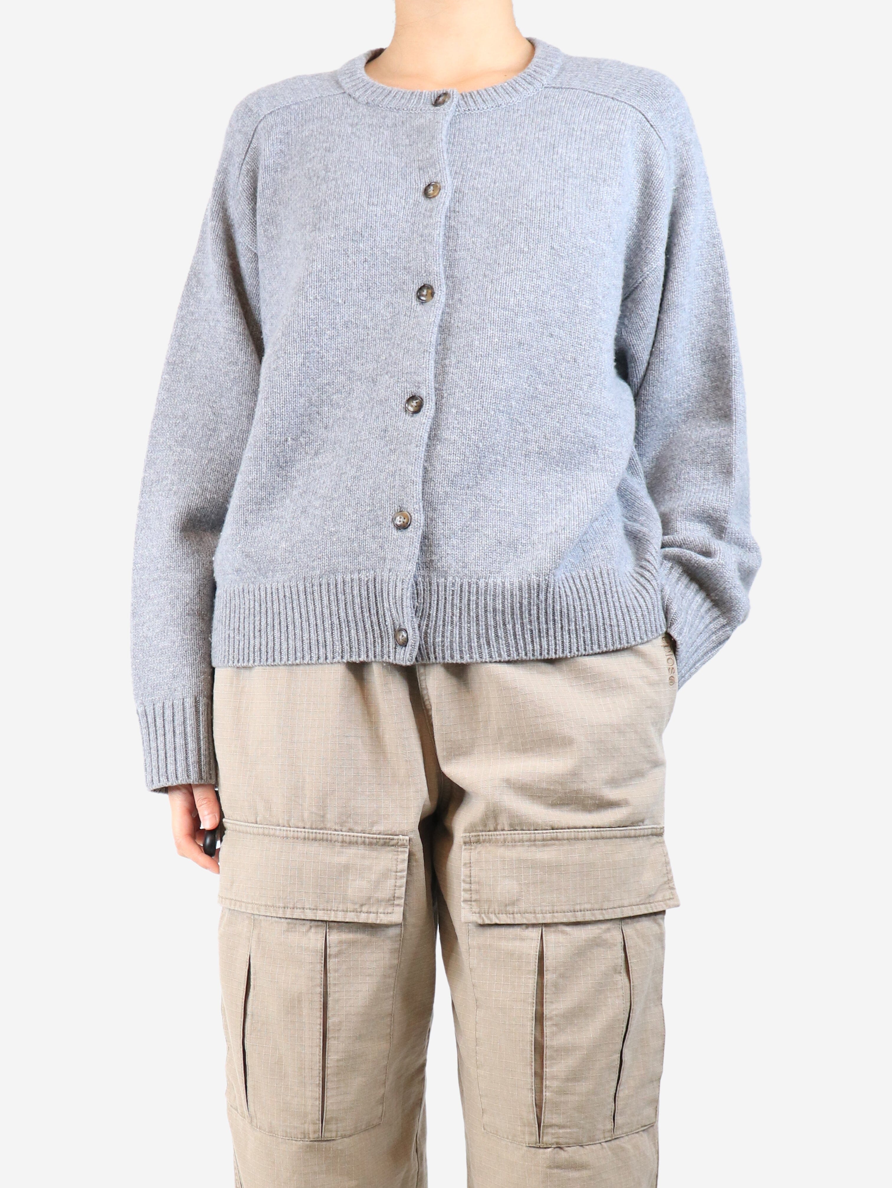 Grey Aidar cardigan - size M Knitwear Loulou Studio 