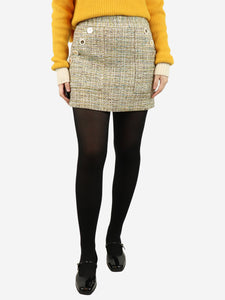 Veronica Beard Veronica Beard Multicoloured tweed mini skirt - size UK 10