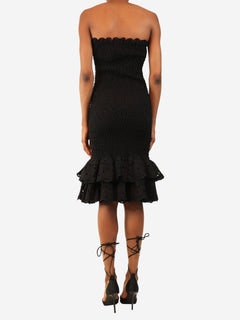 Black Liliana strapless shirred long dress - size XS Dresses Charo Ruiz 