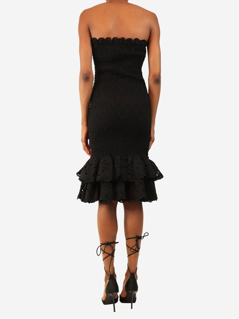 Black Liliana strapless shirred long dress - size XS Dresses Charo Ruiz 