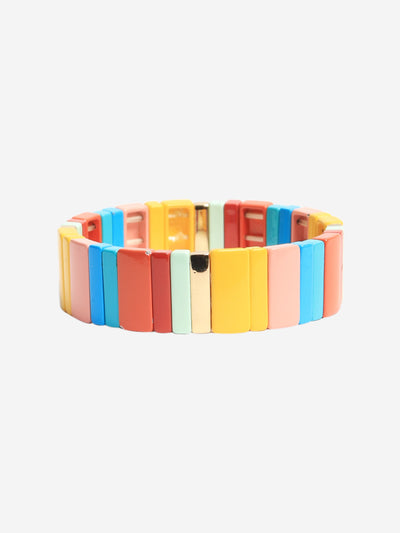 Multicolour enamel stretch bracelet Bracelets Roxanne Assoulin 