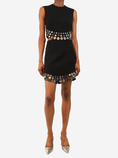 Black mirror top and skirt set - size UK 8 Sets David Koma 