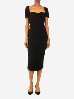 Black ruched Walter dress - size S Dresses Norma Kamali 