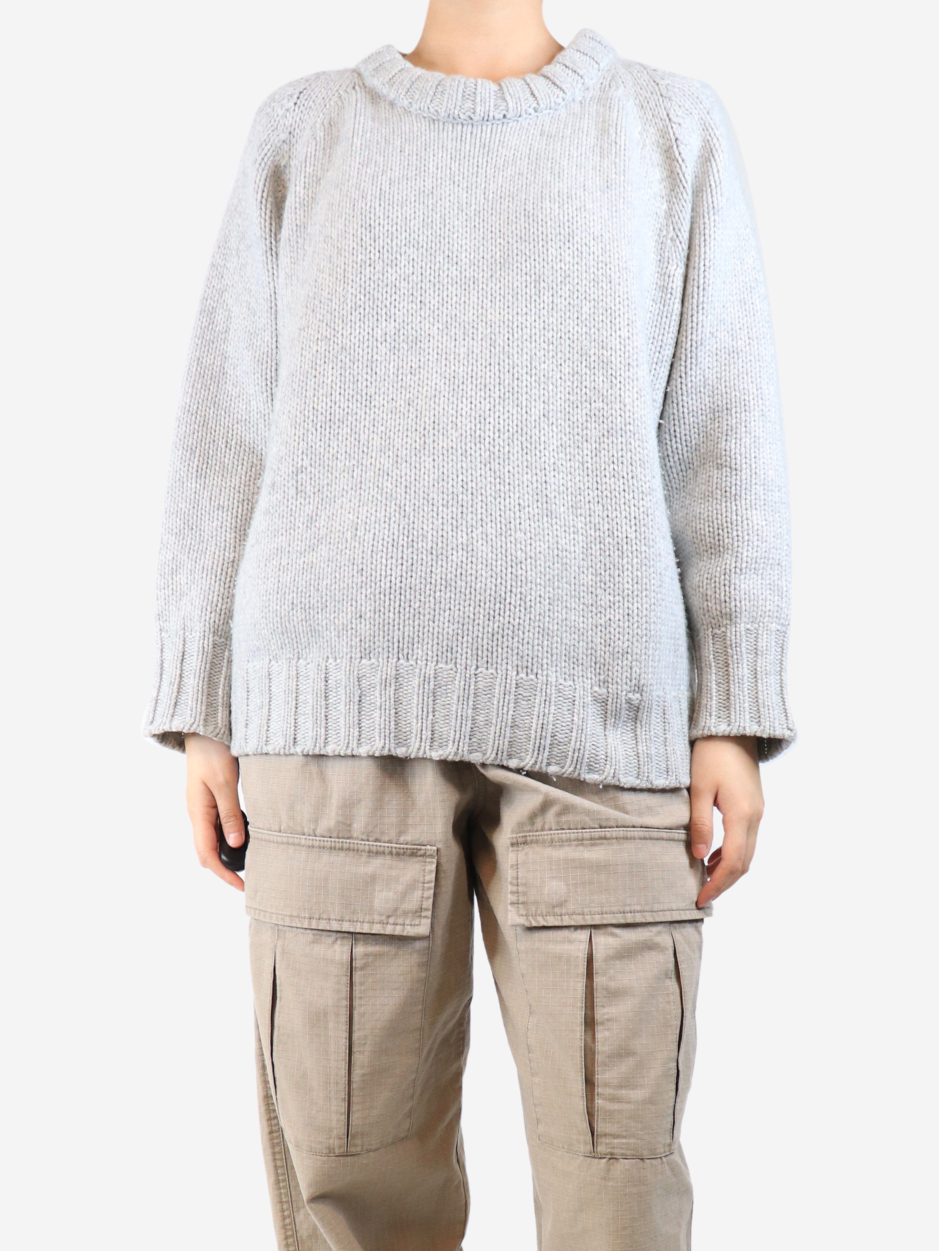 Grey cashmere jumper - size M Knitwear Malo 