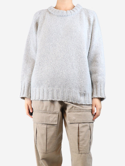 Grey cashmere jumper - size M Knitwear Malo 