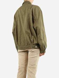 Reformation Dark olive Marco bomber jacket - size XS