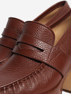Brown chunky leather loafers - size EU 41 (UK 8) Heels Gabriela Hearst 