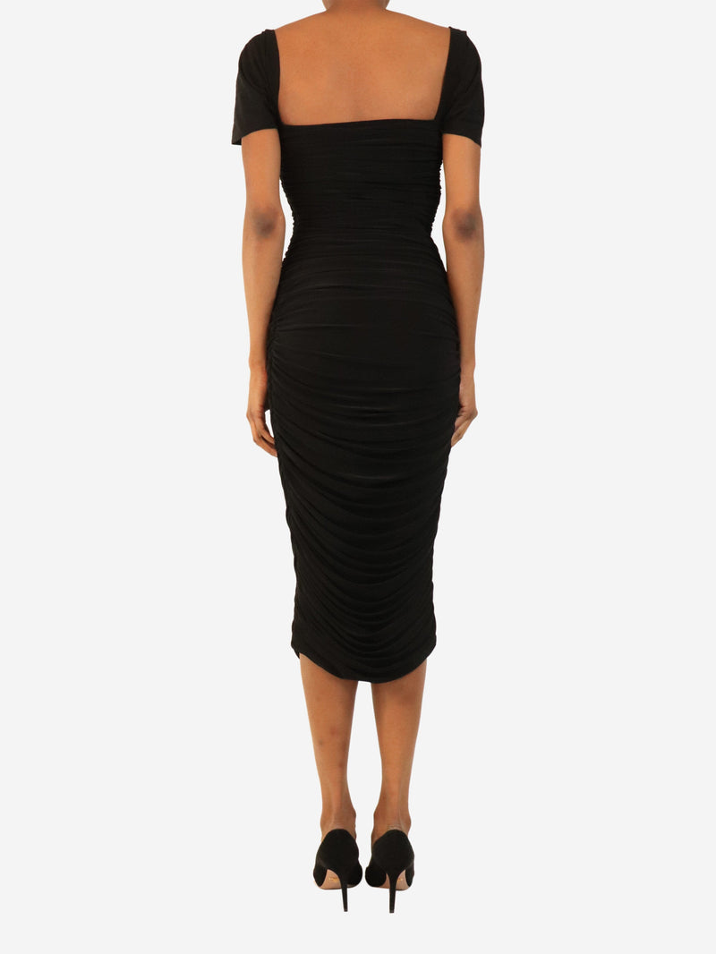 Black ruched Walter dress - size S Dresses Norma Kamali 