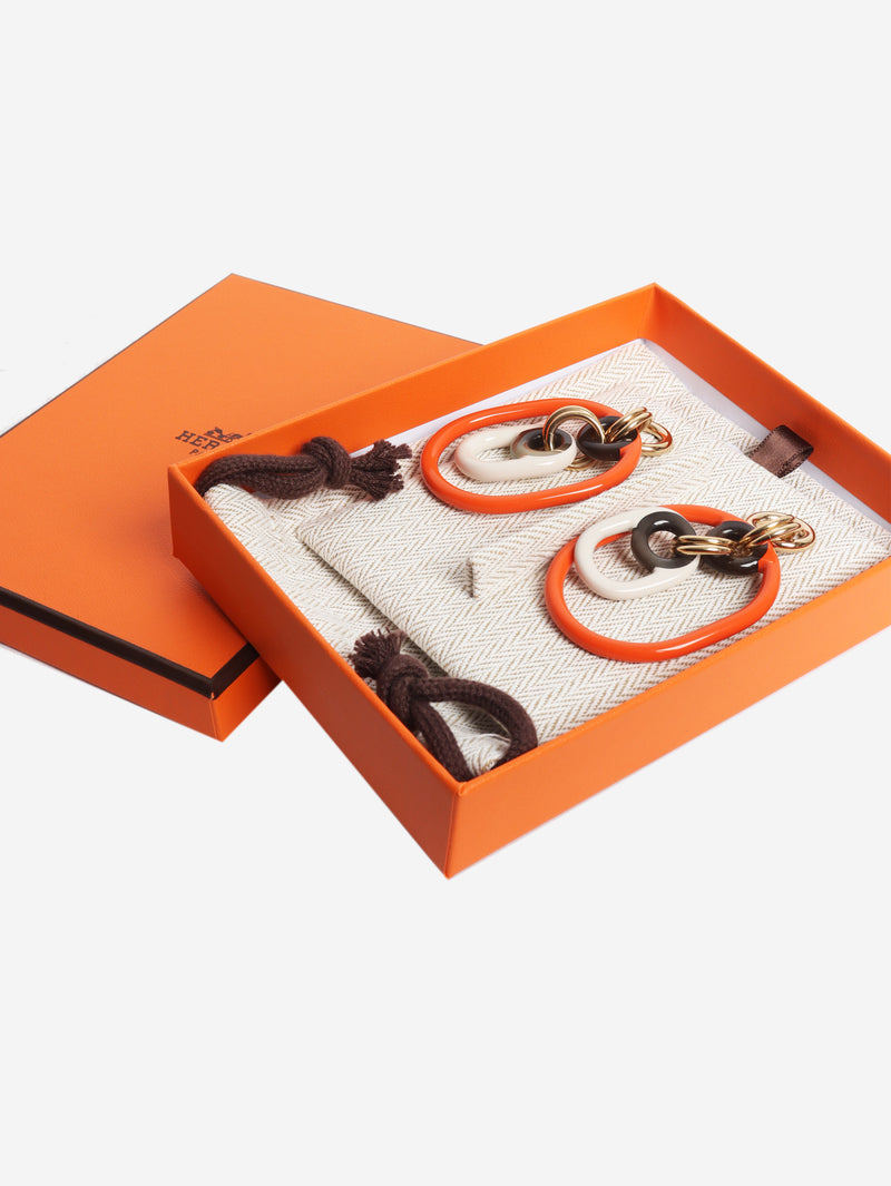 Orange Eurydice earrings