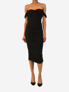 Black ruched Walter dress - size S Dresses Norma Kamali 