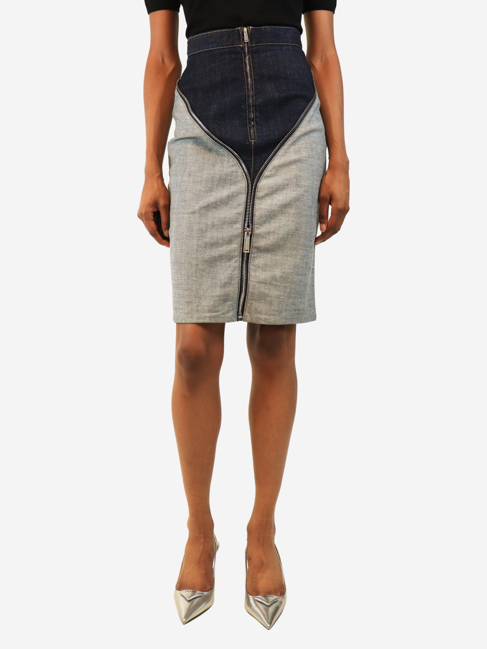 Blue denim pencil skirt - size UK 6 Skirts DSQUARED2 