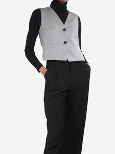 Helmut Lang Grey waistcoat - size UK 4