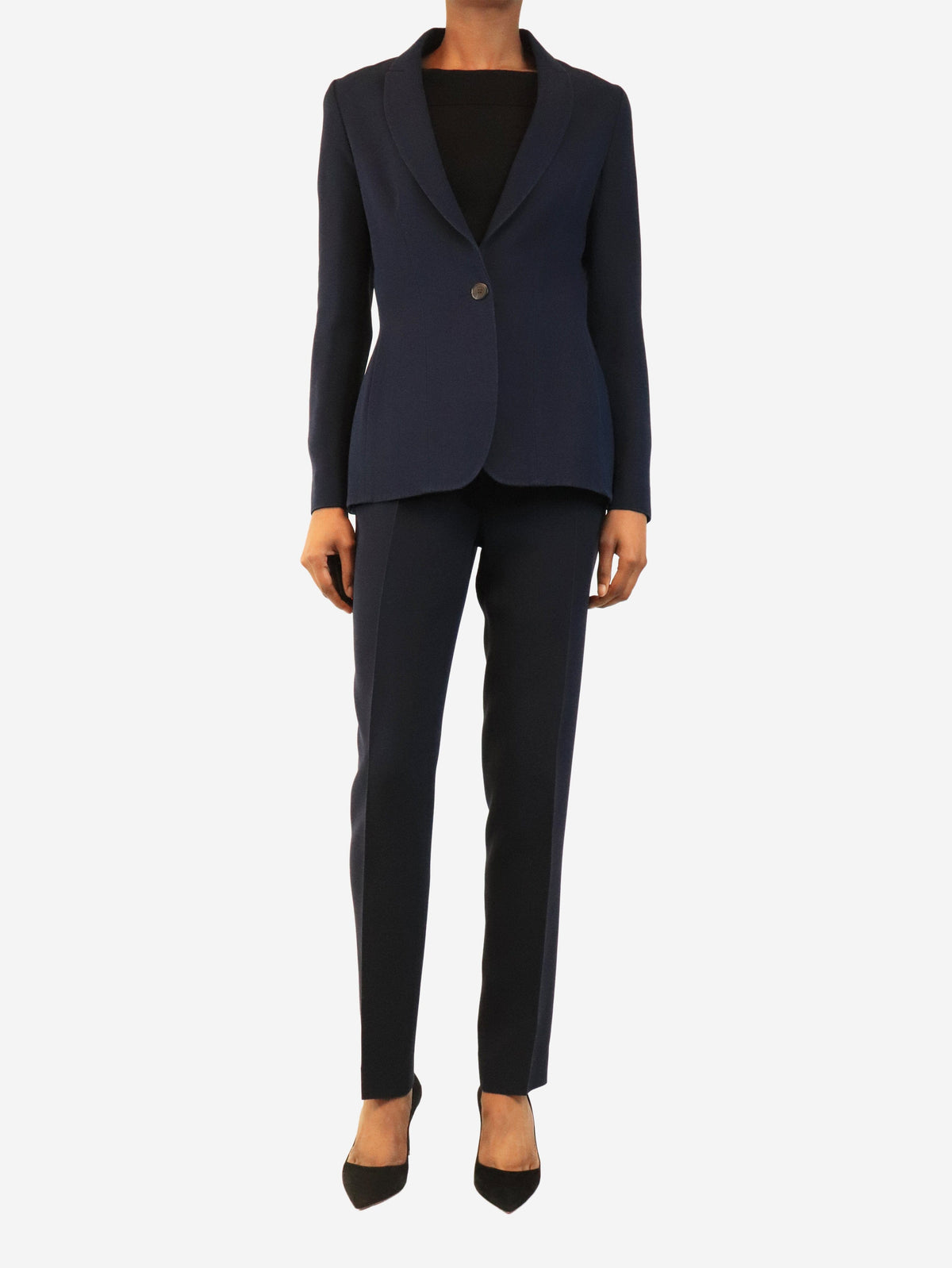 Navy two piece blazer and trousers set - size UK 8 Sets Christian Dior 