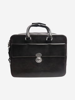 Dark brown leather briefcase Luggage & Travel Bags Aspinal of London 