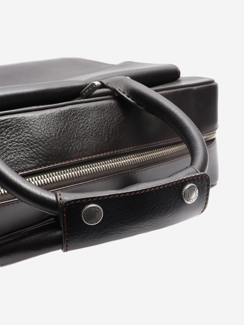 Dark brown leather briefcase Luggage & Travel Bags Aspinal of London 