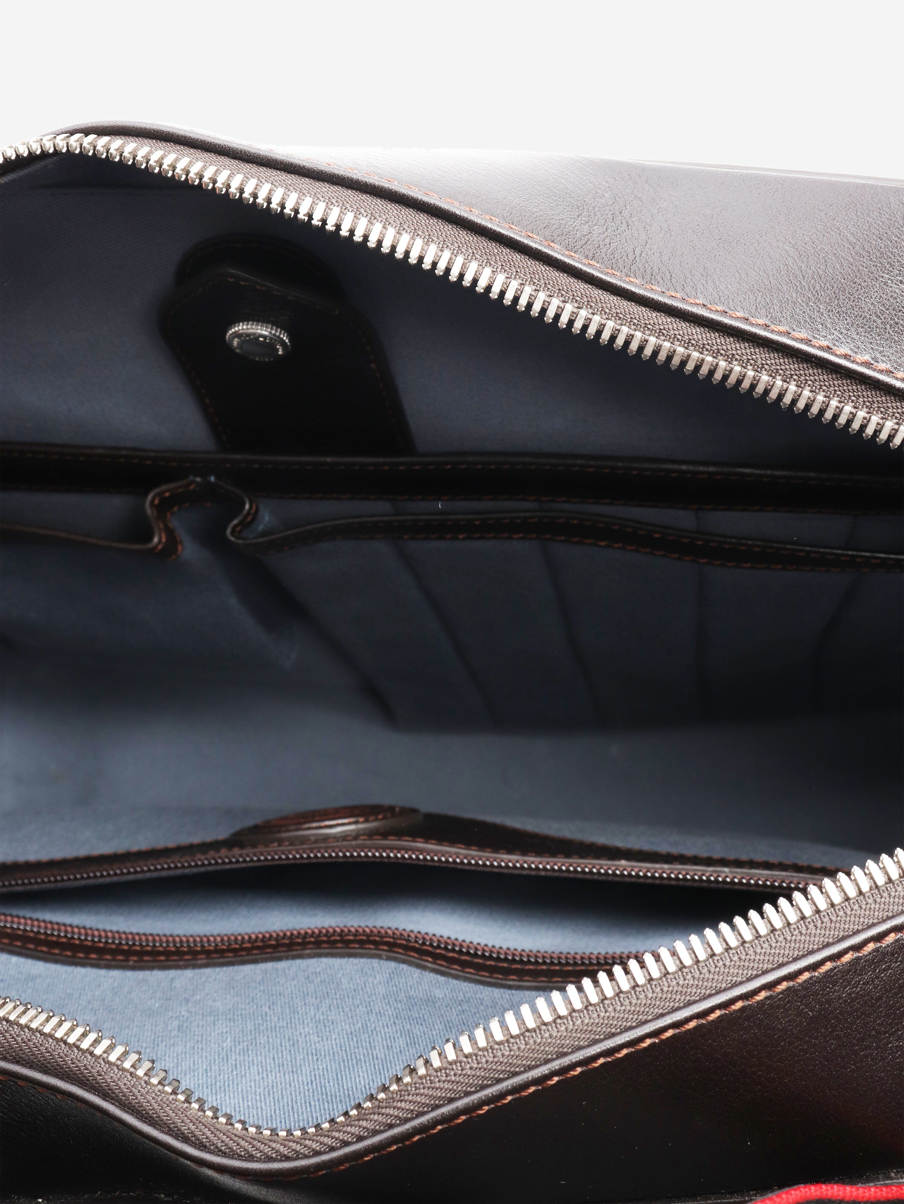 Dark brown leather briefcase Luggage & Travel Bags Aspinal of London 