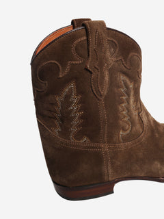 Brown suede western boots - size EU 41 (UK 8) Boots Shiloh Heritage 