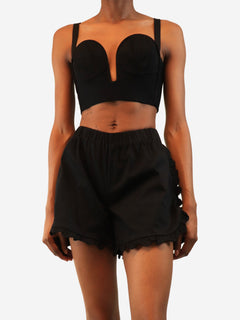 Black bustier top - size UK 8 Tops Alaia 