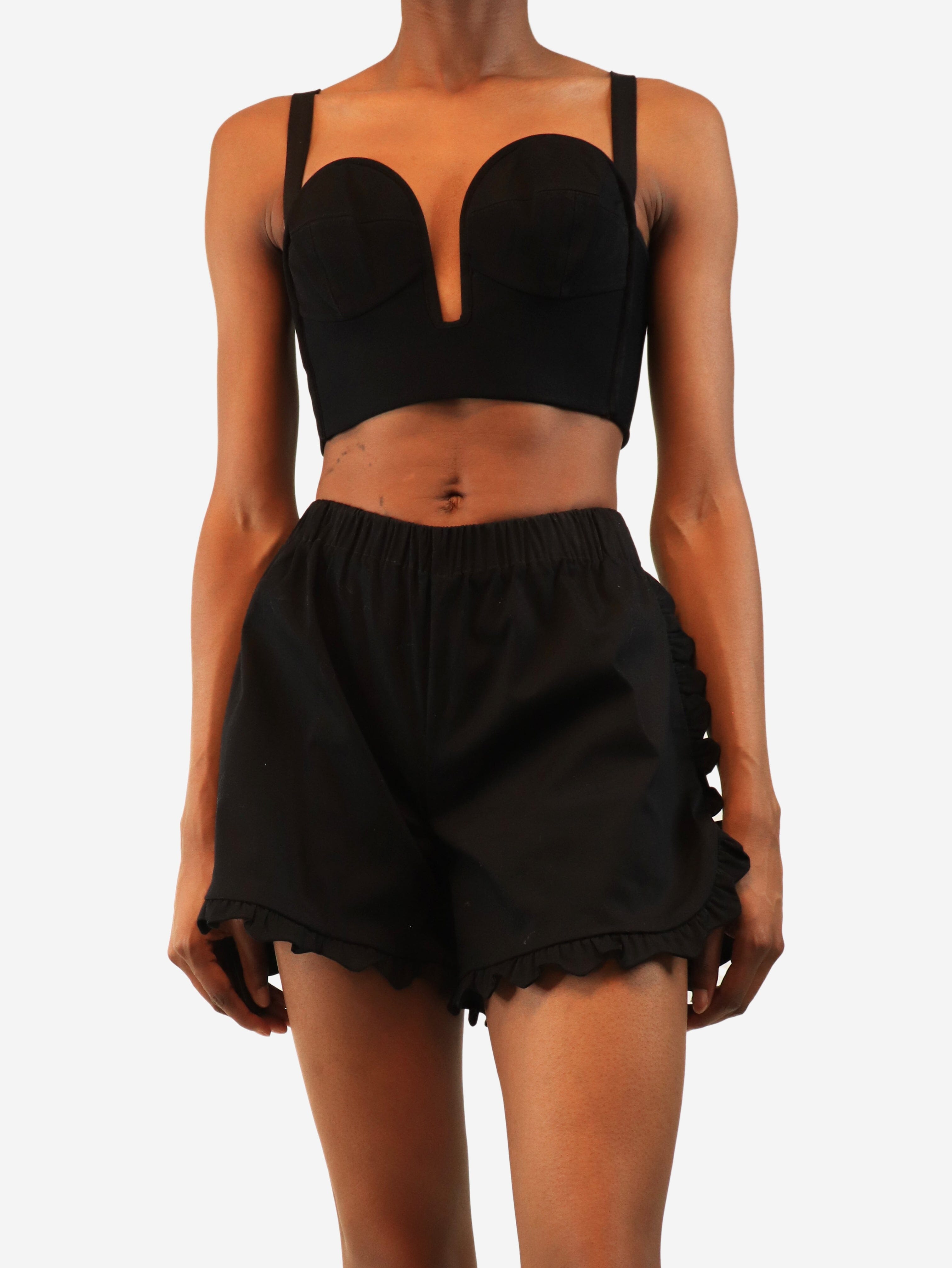 Black bustier top - size UK 8 Tops Alaia 