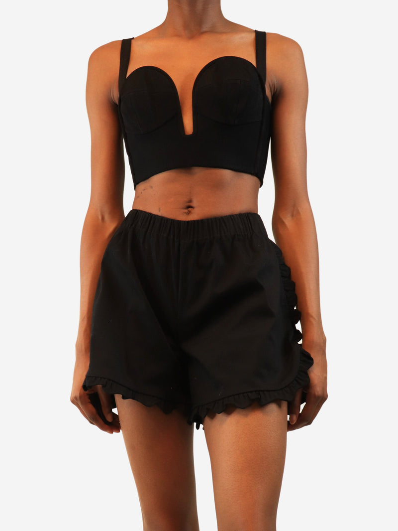 Black bustier top - size UK 8 Tops Alaia 