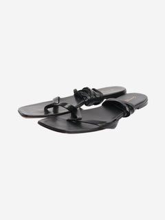 Black wrap sandals - size EU 39.5 (UK 6.5) Flat Sandals Gianvito Rossi 