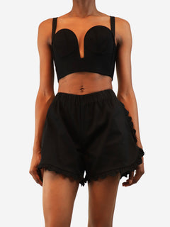 Black bustier top - size UK 8 Tops Alaia 