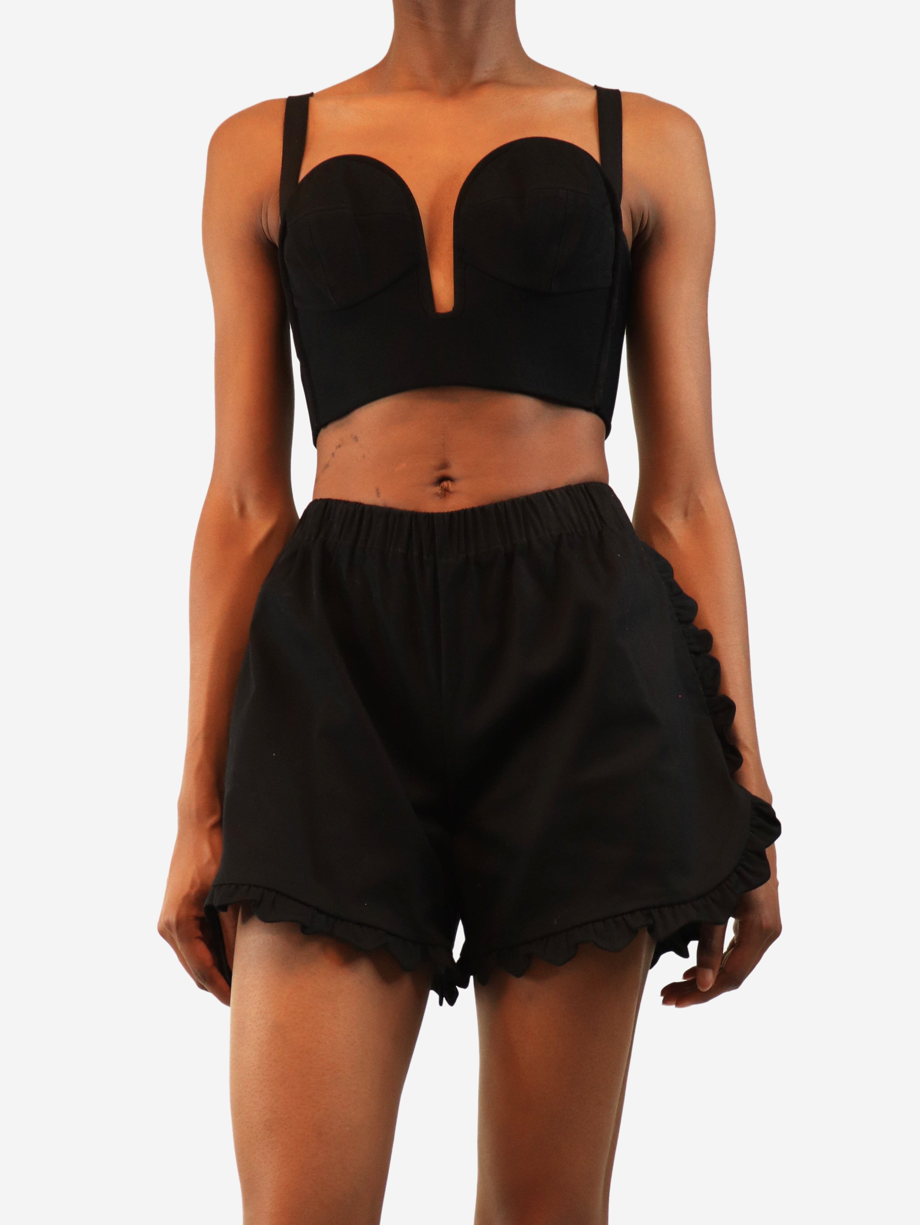 Black bustier top - size UK 8 Tops Alaia 