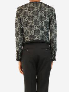 Dark grey GG tweed cropped jacket - size UK 6 Coats & Jackets Gucci 