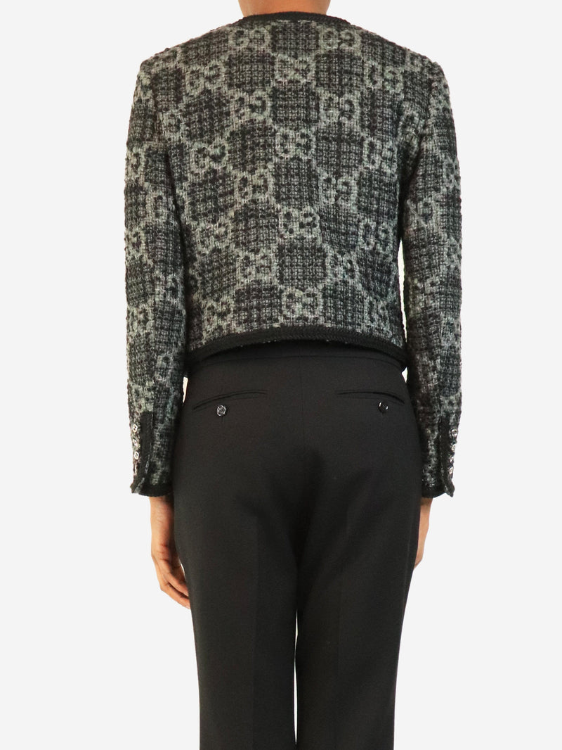Dark grey GG tweed cropped jacket - size UK 6 Coats & Jackets Gucci 