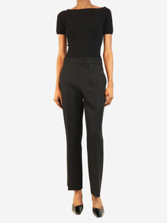 Black straight-leg trousers - size UK 8 Trousers Gucci 