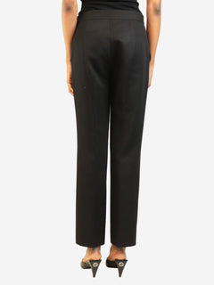 Black straight-leg trousers - size UK 8 Trousers Gucci 