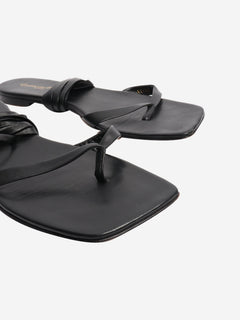 Black wrap sandals - size EU 39.5 (UK 6.5) Flat Sandals Gianvito Rossi 