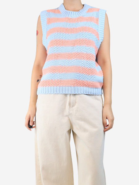 Bubblegum knit vest - size L product image