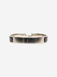 Hermes Matte black Clic H bracelet