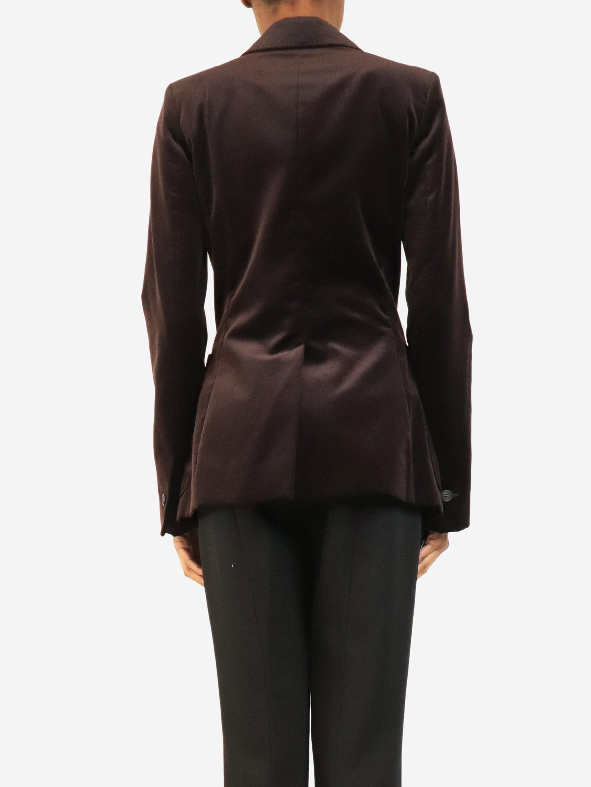 Deep aubergine velour blazer - size UK 8 Coats & Jackets Dolce & Gabbana 